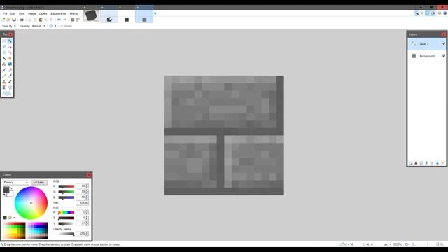 How To Draw A Minecraft Texture - Paint Tutorial