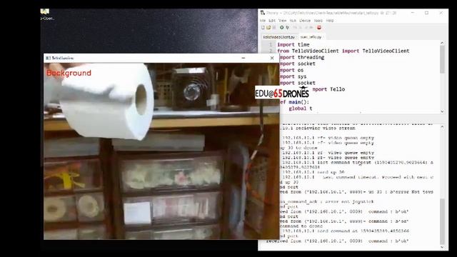 Tello EDU with teachable machine смотреть онлайн