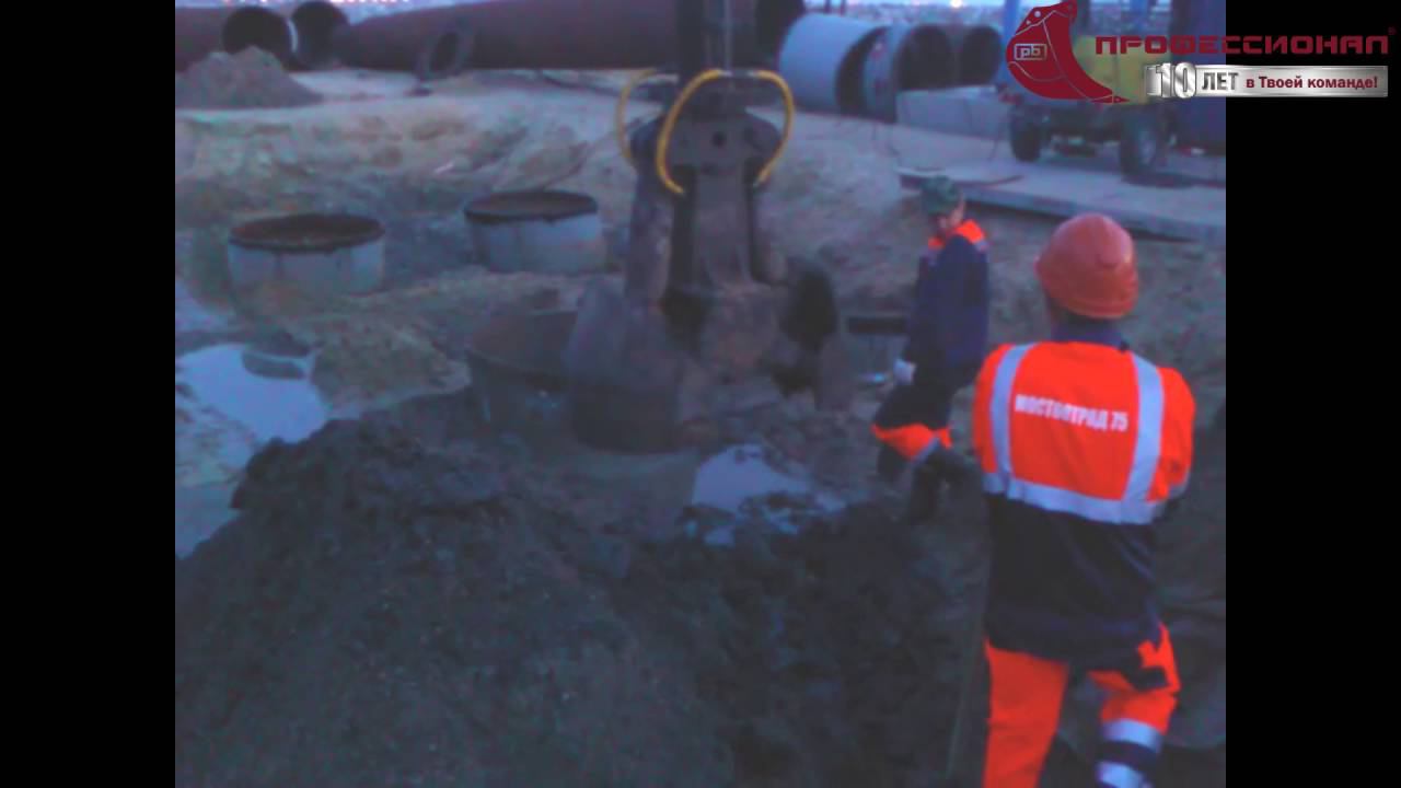 Грейфер округлой формы для рытья колодцев производства "Профессионал"/ the grapple in the work смотреть онлайн