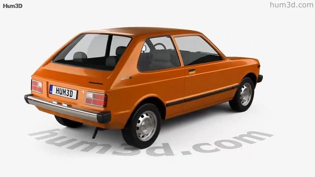 Toyota Starlet 1978 3D model by Hum3D.com смотреть онлайн