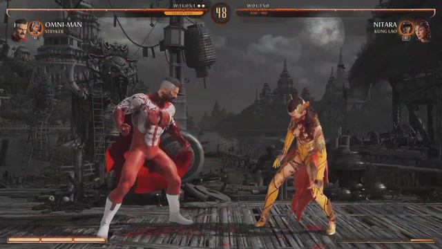 Omni man fatality & fatal blow on Nitara/Megan fox. MK1 смотреть онлайн