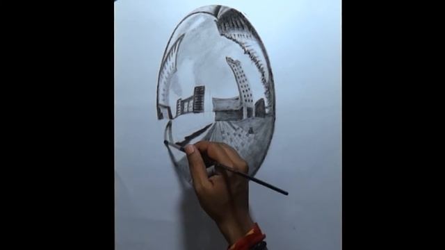 How to Draw a 3D Chrome Ball | Trick Art - TimeLapse смотреть онлайн
