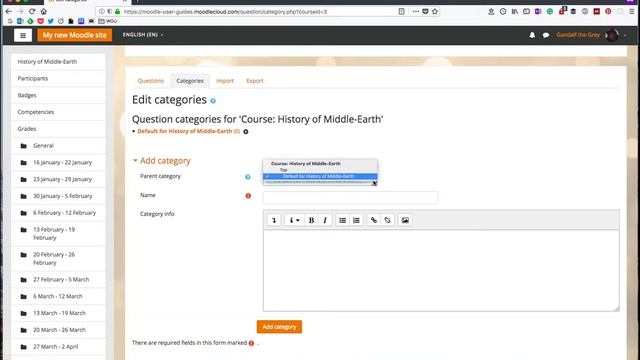 Moodle: Add a Question Bank Category смотреть онлайн