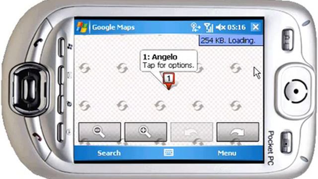 Google Maps on Windows Mobile 2005 смотреть онлайн