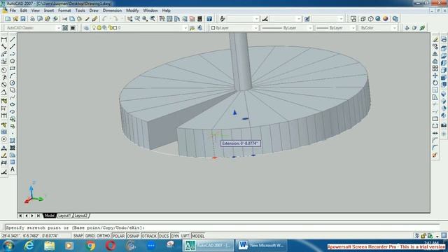 Making Spiral Stairs in AutoCAD 2007 смотреть онлайн