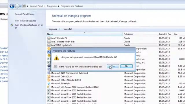 Uninstall Java Components JRE 1.6.0.43 from your computer or laptop смотреть онлайн