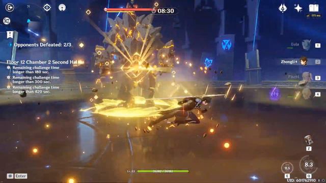 Ayaka, Ganyu and Mona + Eula and Lumine (Electro) vs Floor 12 смотреть онлайн