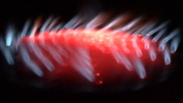 Stainless steal Internal combustion Vortex burner with IR augmentation смотреть онлайн