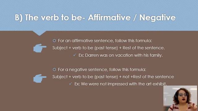 Verbs Simple past To Be -Affirmative / Negative смотреть онлайн