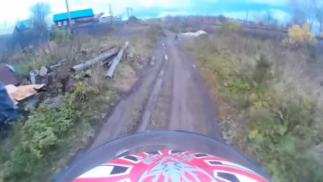 Тестирование экшен камеры sj4000 на мото шлеме. смотреть онлайн