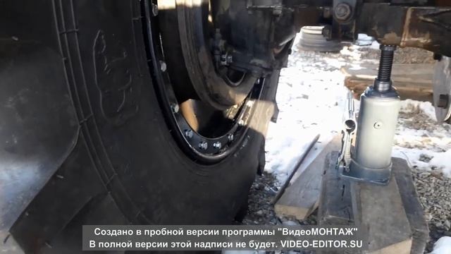 Установка мостов ГАЗ-66 на ТЛК-80 (примерка). смотреть онлайн