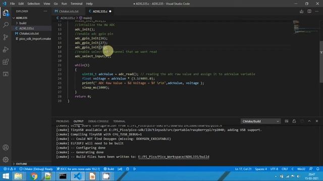 ADXL335 with Multi Channel using Raspberry Pi Pico смотреть онлайн
