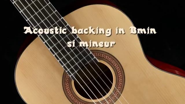 Acoustic guitar backing track in Bmin смотреть онлайн
