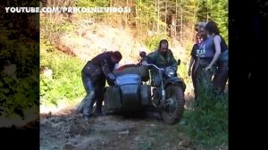 ??Мотоциклы Днепр и Урал на бездорожье. Просто класс!??