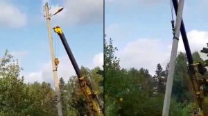 Вынос столбов ЛЭП Электричества в СНТ с территории участков для сдачи в МОЭСК