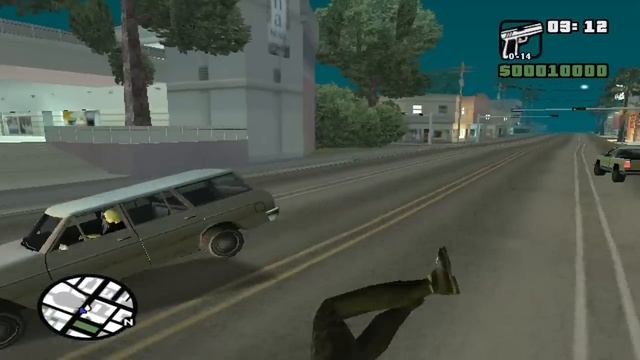 GTA SA. Призрачный Гонщик в Сан Андреас! смотреть онлайн