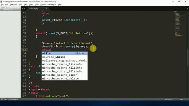 Retrieve all records from database using PDO смотреть онлайн