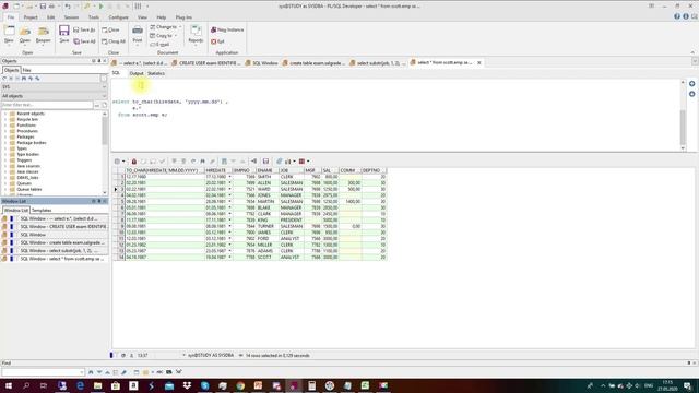 Строковые функции Oracle SQL - to_char, to_number, to_date смотреть онлайн