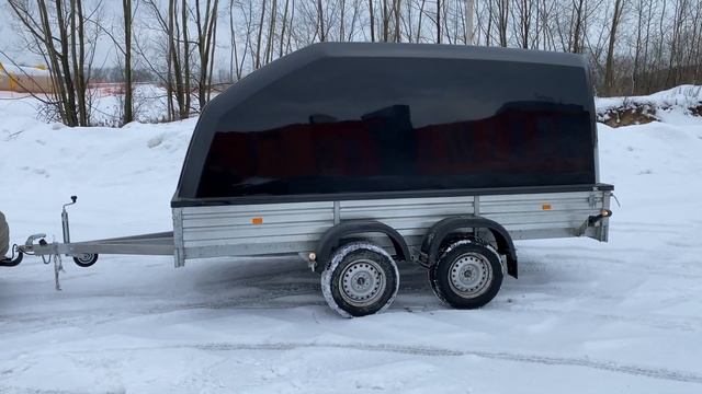 Прицеп МЗСА 817736 с чёрной крышкой смотреть онлайн