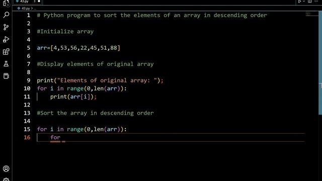 #37 Sort the Elements of an Array in Descending Order смотреть онлайн