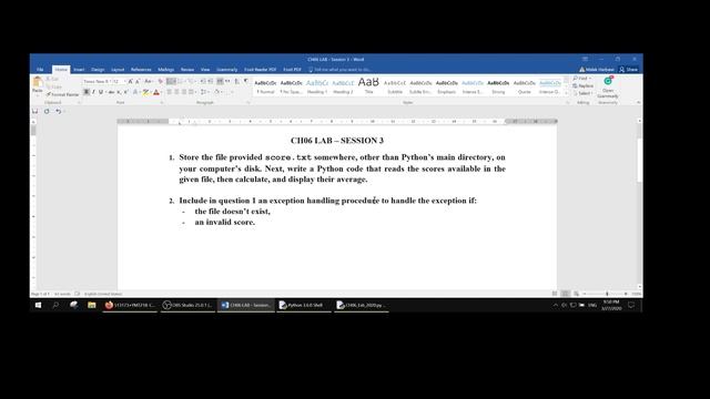 CH06 YMT218 LAB SESSION 3 смотреть онлайн