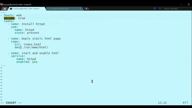 Implement web services using Ansible Playbook + usage of Handlers- Linux [Hindi] смотреть онлайн