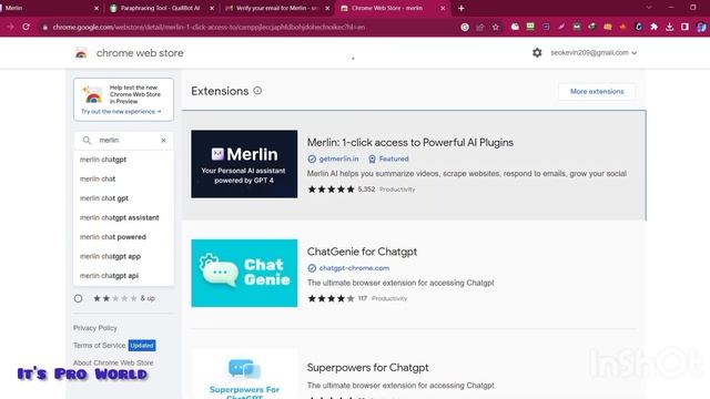 ChatGPT-4 for Free! | How to use Merlin | AI content writing techniques | Its Pro World смотреть онлайн