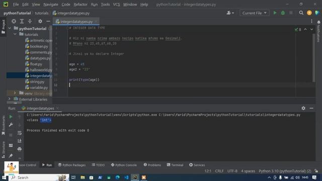 07 How to Declare Integer Data Types in Python смотреть онлайн