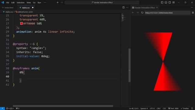 Border Animation Effect using only HTML & CSS смотреть онлайн