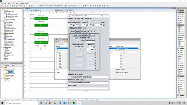 Modbus TCP test utility in using Java смотреть онлайн