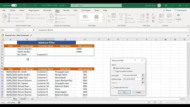 MS Excel Advanced Filter and Unique Values/ Apply Advanced Filter and Find Out Unique Values смотреть онлайн