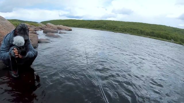 Ловля КРУПНОЙ СЁМГИ на КОЛЬСКОМ. В поисках трофеев на ЙОКАНЬГЕ. Тактика ловли и рабочие мушки. смотреть онлайн