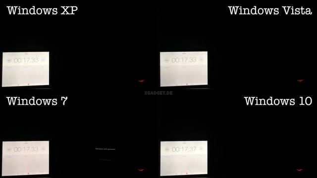Boot Time Comparison: XP - Win10 @ Pentium 4 смотреть онлайн