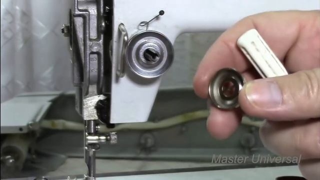 Чайка 134. Неисправности. Регулятор натяжения верхней нити. Видео № 155. смотреть онлайн