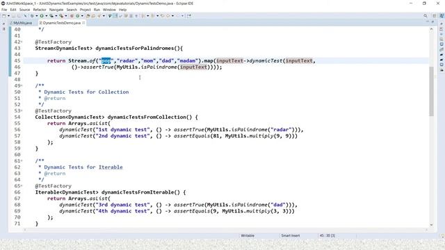 Dynamic Tests Example in JUnit 5 || Junit 5 dynamic tests @TestFactory with examples смотреть онлайн