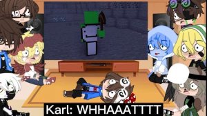 {Mcyt react to Dream vs monster school}{+Herobrine}{my Au}