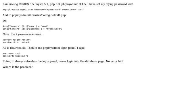 DevOps & SysAdmins: CentOS can not enter phpmyadmin смотреть онлайн