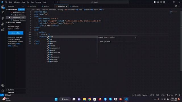 how to open folder in vscode studio ll how to create a project folder vs code create a file смотреть онлайн