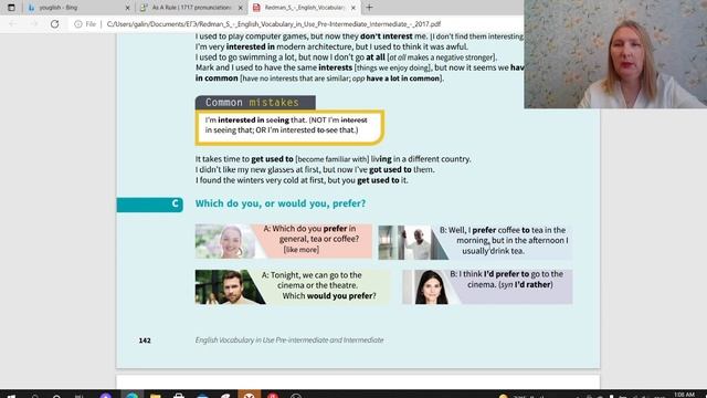 English Vocabulary In Use. Pre-Intermediate Level. Unit 68 Likes, Dislikes, Attutudes, Preferences