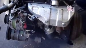 тест двигатель QD32 DATSUN Япония