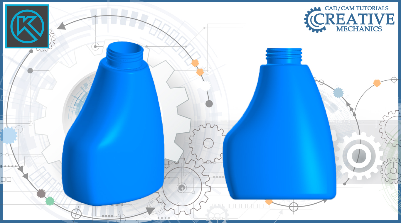 Бутылка в Компас 3D .Поверхностное моделирование в Компас 3D смотреть онлайн