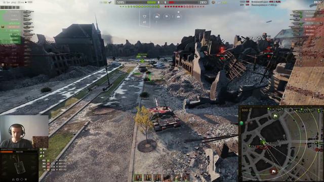 World of Tanks. Фармим Серебро. Мой новый танк WZ-120-1 ft путь к первой отметке. #2 смотреть онлайн