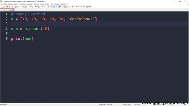 count Method in Python (Hindi) смотреть онлайн