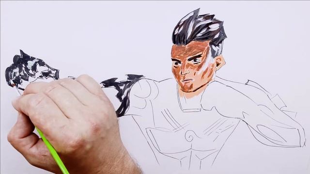 How to draw a cartoon character - Power of nine gods смотреть онлайн