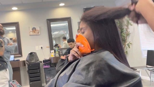 Silk Press and Trim on Natural Hair |silk press on 4A hair смотреть онлайн