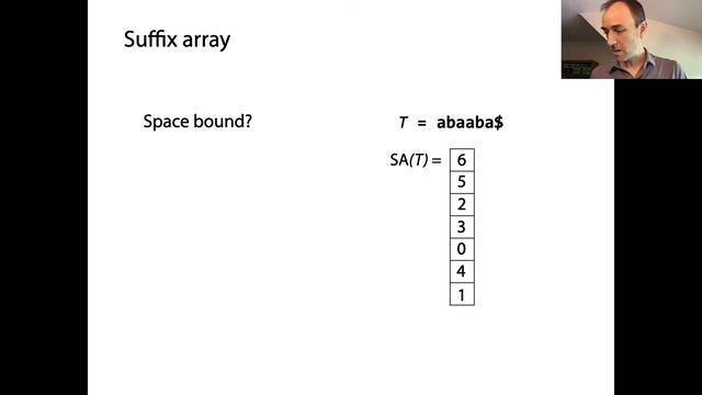 Suffix arrays: definition & size смотреть онлайн