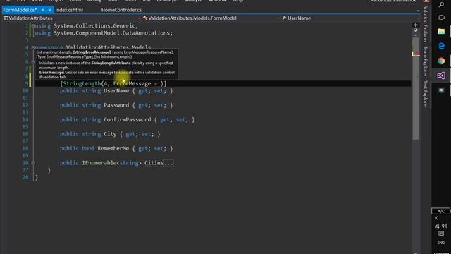 Валидация данных в ASP.NET MVC Часть #2 StringLengthAttribute смотреть онлайн