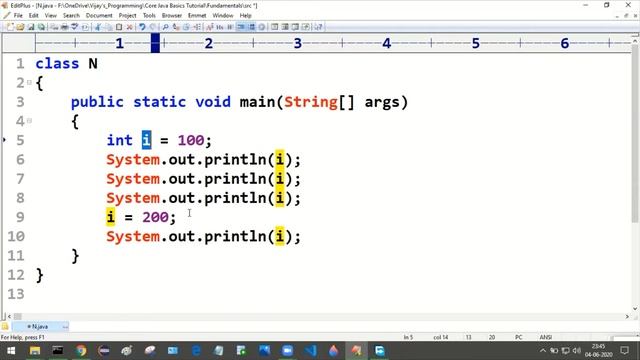 Core Java Basics - Fundametals #17 | variable and local variable смотреть онлайн