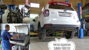 Чистка радиатора Subaru Forester 4