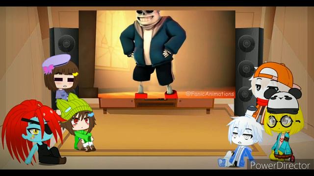 Undertale react to when u fight sans in 2023 смотреть онлайн